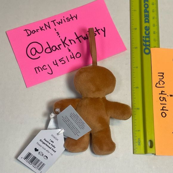 BNWT JELLYCAT FESTIVE FOLLY GINGERBREAD FRED(only) - Picture 4 of 8
